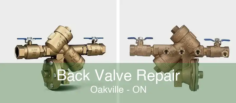 Back Valve Repair Oakville - ON