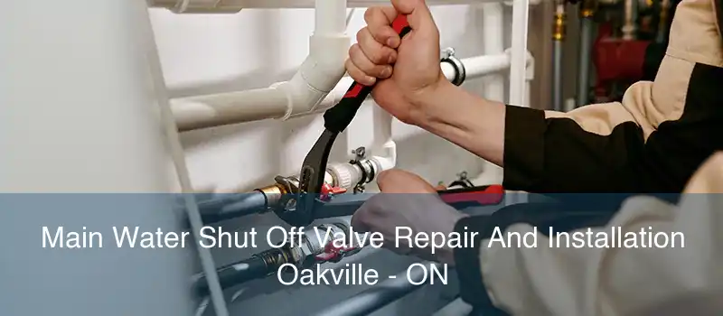 Main Water Shut Off Valve Repair And Installation Oakville - ON